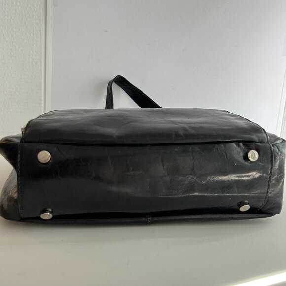 Vintage Danier Leather Hobo Shoulder Bag in Black - Picture 4 of 14